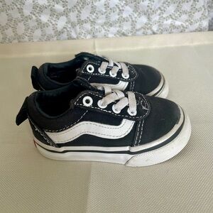Vans Kids Black and White Sneakers